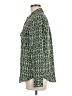 Alfani 100% Polyester Print Green Long Sleeve Blouse Size M - photo 5