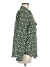Alfani 100% Polyester Print Green Long Sleeve Blouse Size M - photo 4