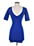Lulus Solid Blue Casual Dress Size S - photo 2