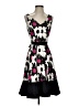 Nine West Hearts Black Cocktail Dress Size 2 - photo 1