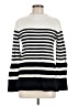 Apt. 9 Stripes White Turtleneck Sweater Size M - photo 1