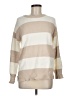 Happily Grey Stripes Tan Pullover Sweater Size M - photo 1