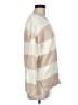 Happily Grey Stripes Tan Pullover Sweater Size M - photo 4