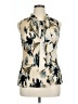 DKNY 100% Polyester Ivory Sleeveless Blouse Size XL - photo 1