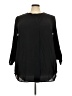 Pure Energy 100% Polyester Black 3/4 Sleeve Blouse Size 3X Plus - photo 1