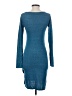 Leith Solid Teal Casual Dress Size S - photo 2