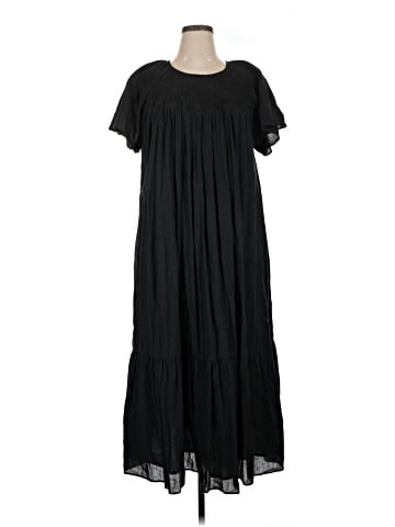 Madewell Embroidered Smocked Midi Dress (view 1)