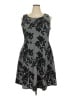 Crescent Paisley Gray Cocktail Dress Size 2X - photo 1