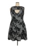 Crescent Paisley Gray Cocktail Dress Size 2X - photo 2