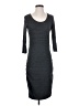 Express Solid Gray Casual Dress Size S - photo 1