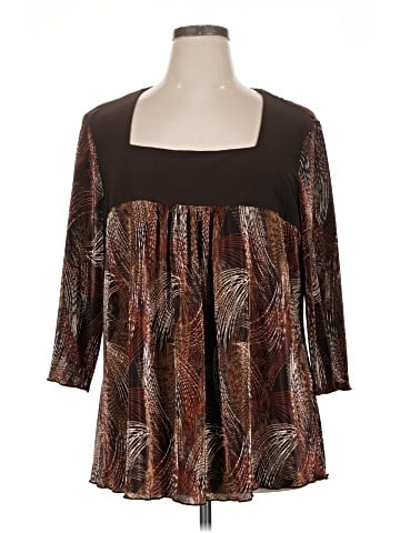Brittany Black 3/4 Sleeve Blouse (view 1)