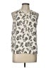 Ann Taylor LOFT 100% Polyester Ivory Sleeveless Blouse Size L - photo 1
