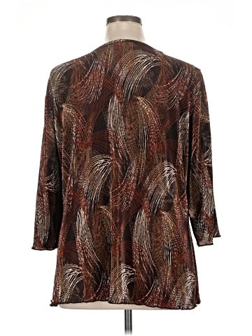 Brittany Black 3/4 Sleeve Blouse (view 2)
