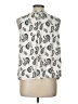 Ann Taylor LOFT 100% Polyester Ivory Sleeveless Blouse Size L - photo 2