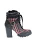 Just Fab Plaid Red Ankle Boots Size 7 - photo 1
