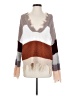 Miracle Color Block Brown Pullover Sweater Size S - photo 1