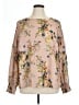 Worthington 100% Polyester Floral Pink Long Sleeve Blouse Size 1X - photo 1