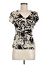 Ann Taylor Ivory Short Sleeve Blouse Size M - photo 1
