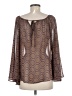 Honey Punch Brown Long Sleeve Blouse Size M - photo 2
