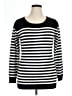 metaphor Stripes Black Pullover Sweater Size XL - photo 1