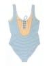 J.Crew Stripes Blue One Piece Swimsuit Size 16 - photo 2