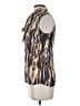 Classiques Entier 100% Silk Brown Sleeveless Silk Top Size XS - photo 5