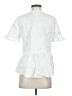 Madewell 100% Cotton White Studio Ruffle-Hem Top Size S - photo 2