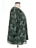 Papermoon 100% Polyester Green 3/4 Sleeve Blouse Size 1X - photo 4