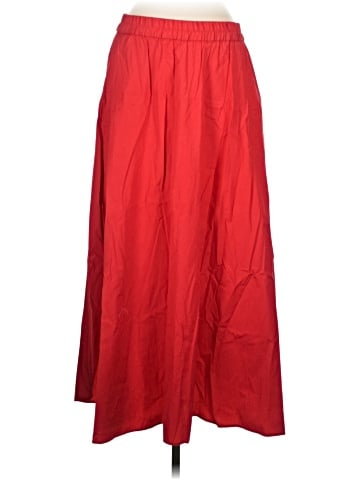 Madewell Poplin Midi Skirt (view 1)