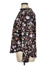 Ann Taylor 100% Polyester Floral Black Long Sleeve Blouse Size XL - photo 5