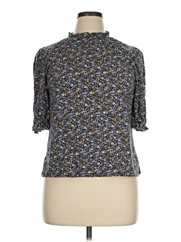 Ann Taylor LOFT Outlet Short Sleeve Turtleneck (view 1)