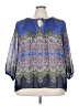 Rose + Olive Blue 3/4 Sleeve Blouse Size 3X (estimated) - photo 1