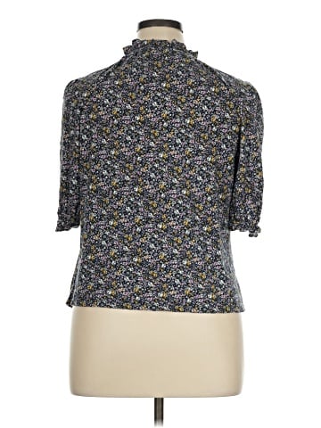 Ann Taylor LOFT Outlet Short Sleeve Turtleneck (view 2)