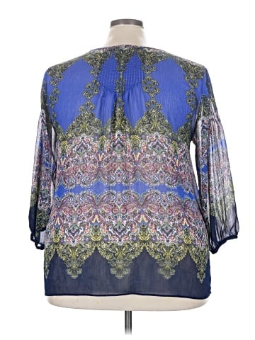 Rose + Olive 3/4 Sleeve Blouse (view 2)