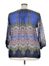 Rose + Olive Blue 3/4 Sleeve Blouse Size 3X (estimated) - photo 2