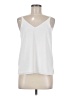 Topshop 100% Polyester White Sleeveless Blouse Size 6 - photo 1