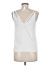 Topshop 100% Polyester White Sleeveless Blouse Size 6 - photo 2