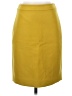 J.Crew 100% Wool Solid Yellow Wool Skirt Size 0 (petite) - photo 1