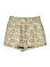 J.Crew Animal Print Gold Shorts Size 8 - photo 1