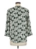 Fun2Fun 100% Rayon Green 3/4 Sleeve Blouse Size M - photo 2