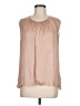 H&M 100% Polyester Tan Sleeveless Blouse Size 8 - photo 1