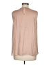 H&M 100% Polyester Tan Sleeveless Blouse Size 8 - photo 2