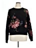 Pilcro 100% Cotton Floral Black Pullover Sweater Size XL - photo 1