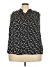Zac & Rachel 100% Polyester Black Sleeveless Blouse Size 3X - photo 1