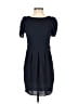 Topshop 100% Polyester Solid Blue Casual Dress Size 10 - photo 1