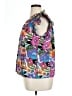 Sugarlips 100% Cotton Floral Purple Short Sleeve Blouse Size XL - photo 5