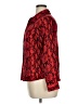 Rabbit Rose 100% Polyester Animal Print Red Long Sleeve Blouse Size XL - photo 5
