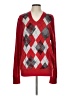 Banana Republic Heritage Collection Argyle Red Wool Pullover Sweater Size L - photo 1