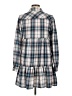 Mi ami Plaid Blue Casual Dress Size M - photo 2
