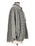 Max Studio Checkered-gingham Silver Long Sleeve Blouse Size L - photo 4